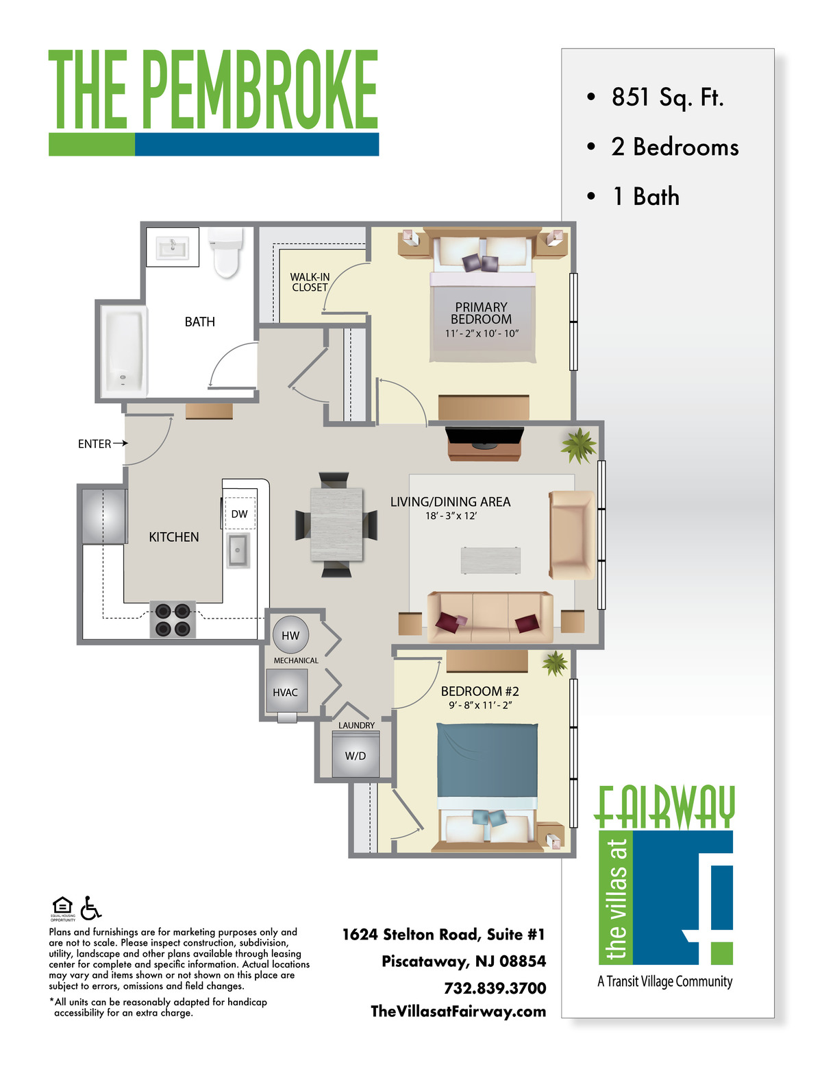 The Villas at Fairway Floor Plan The Pembroke