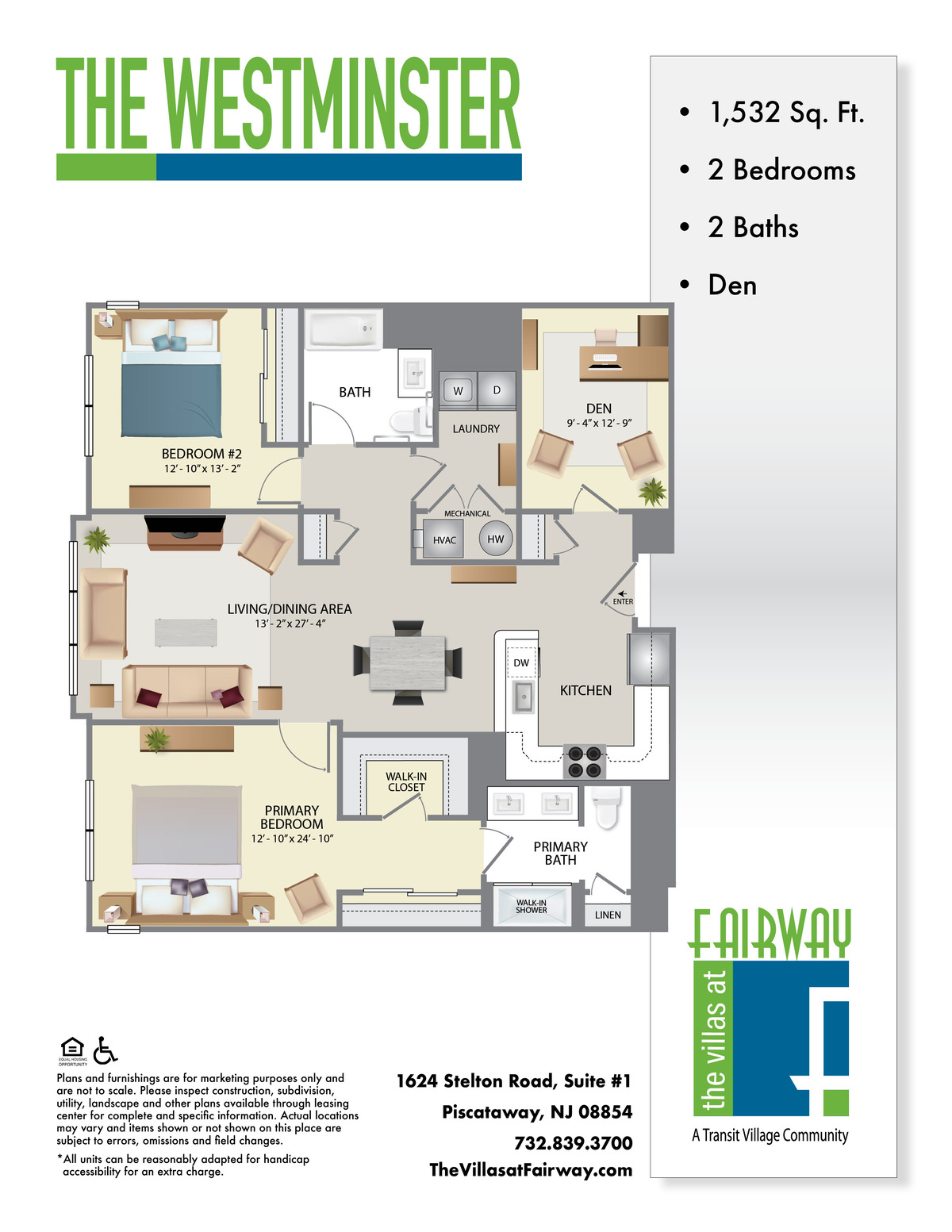 The Villas at Fairway Floor Plan The Westminster