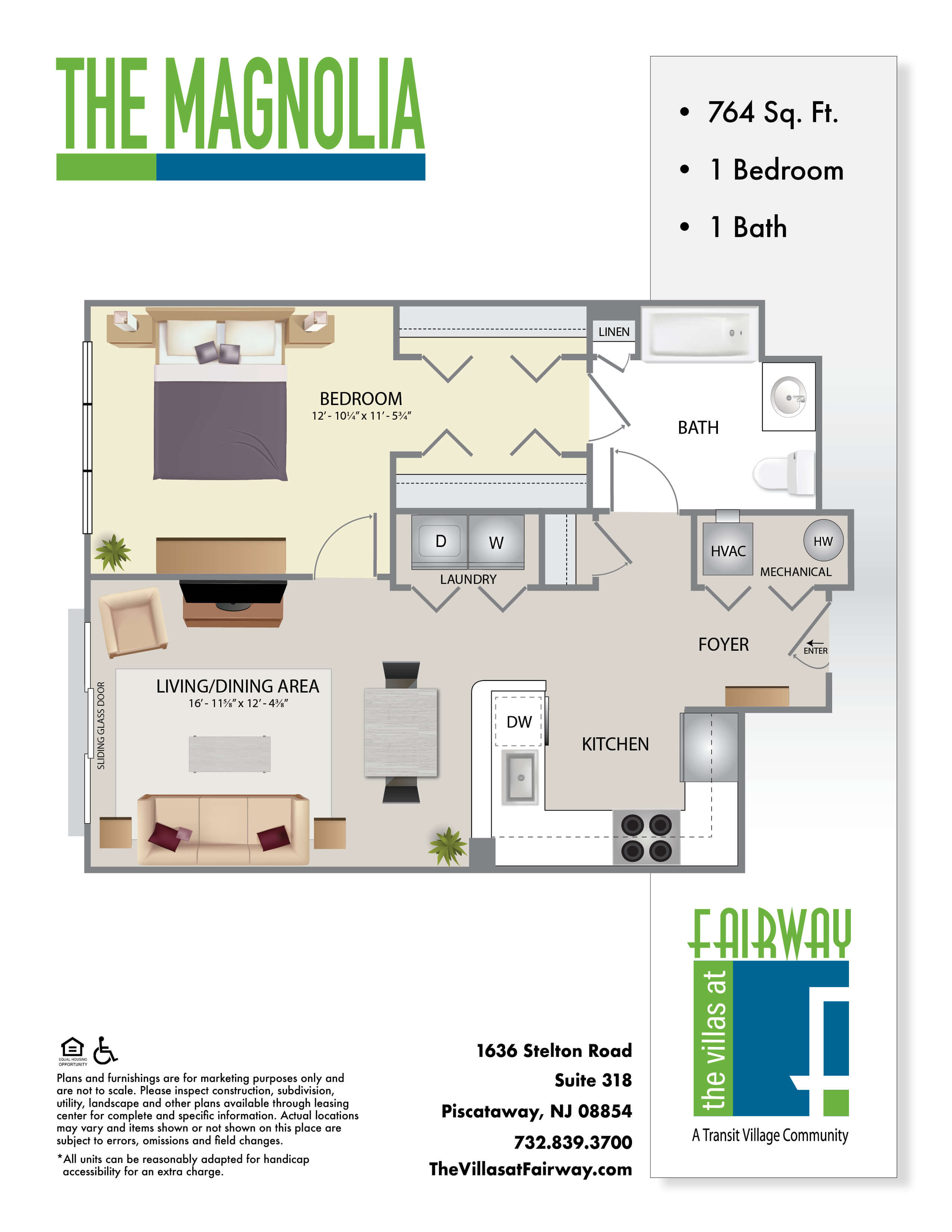 The Villas at Fairway Floor Plan The Magnolia