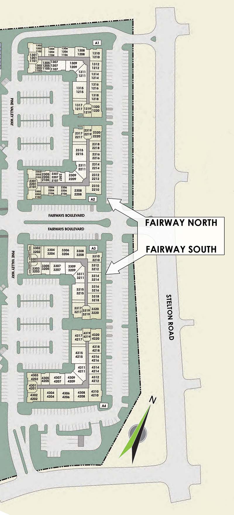 The Villas At Fairway Online Leasing Map