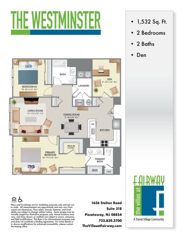The Villas at Fairway Floor Plan The Westminster